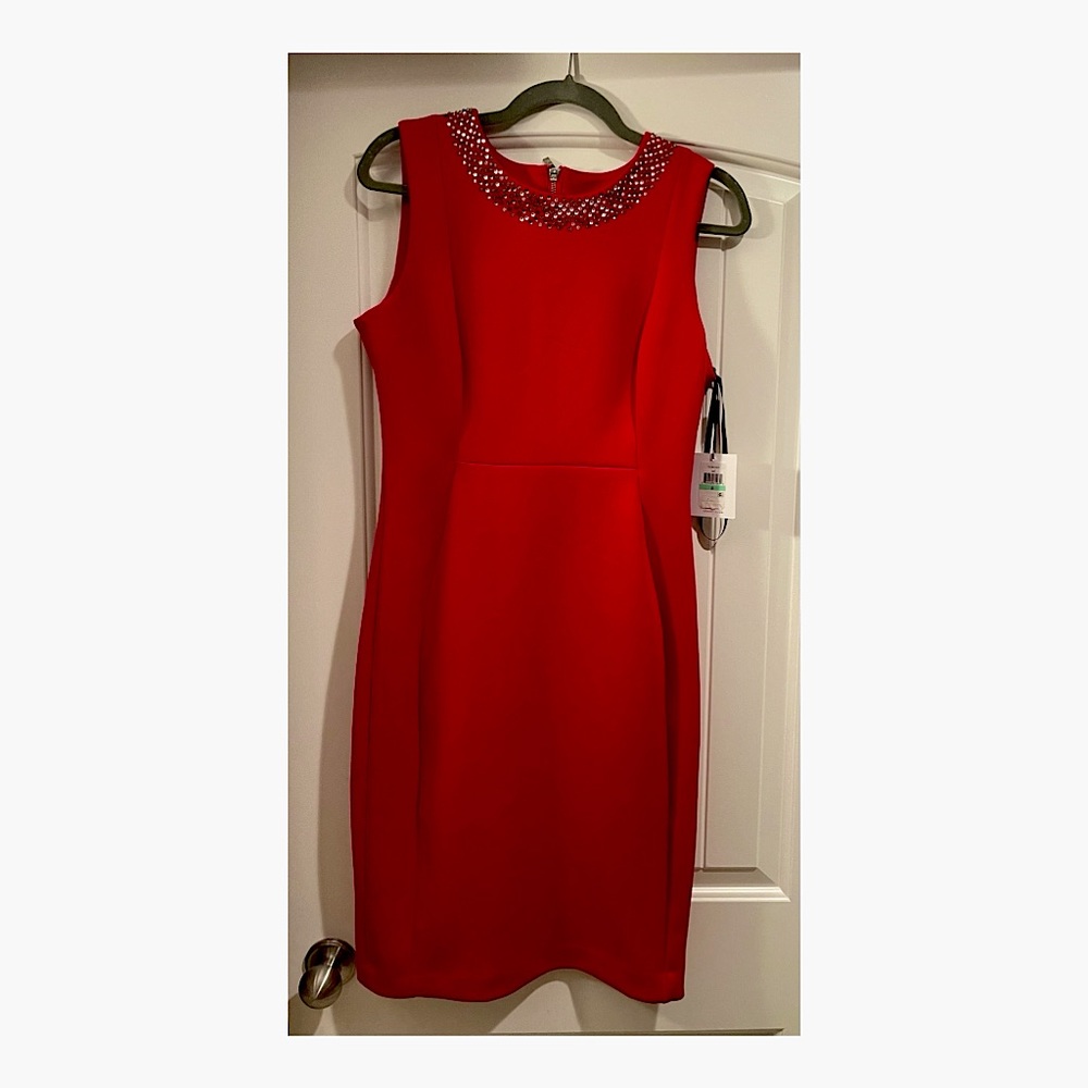 Calvin Klein red dress